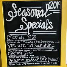seasonal specials