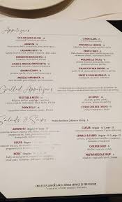 nora's italian cuisine menu